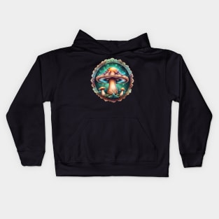 Mushroom Mandala - Trio Kids Hoodie